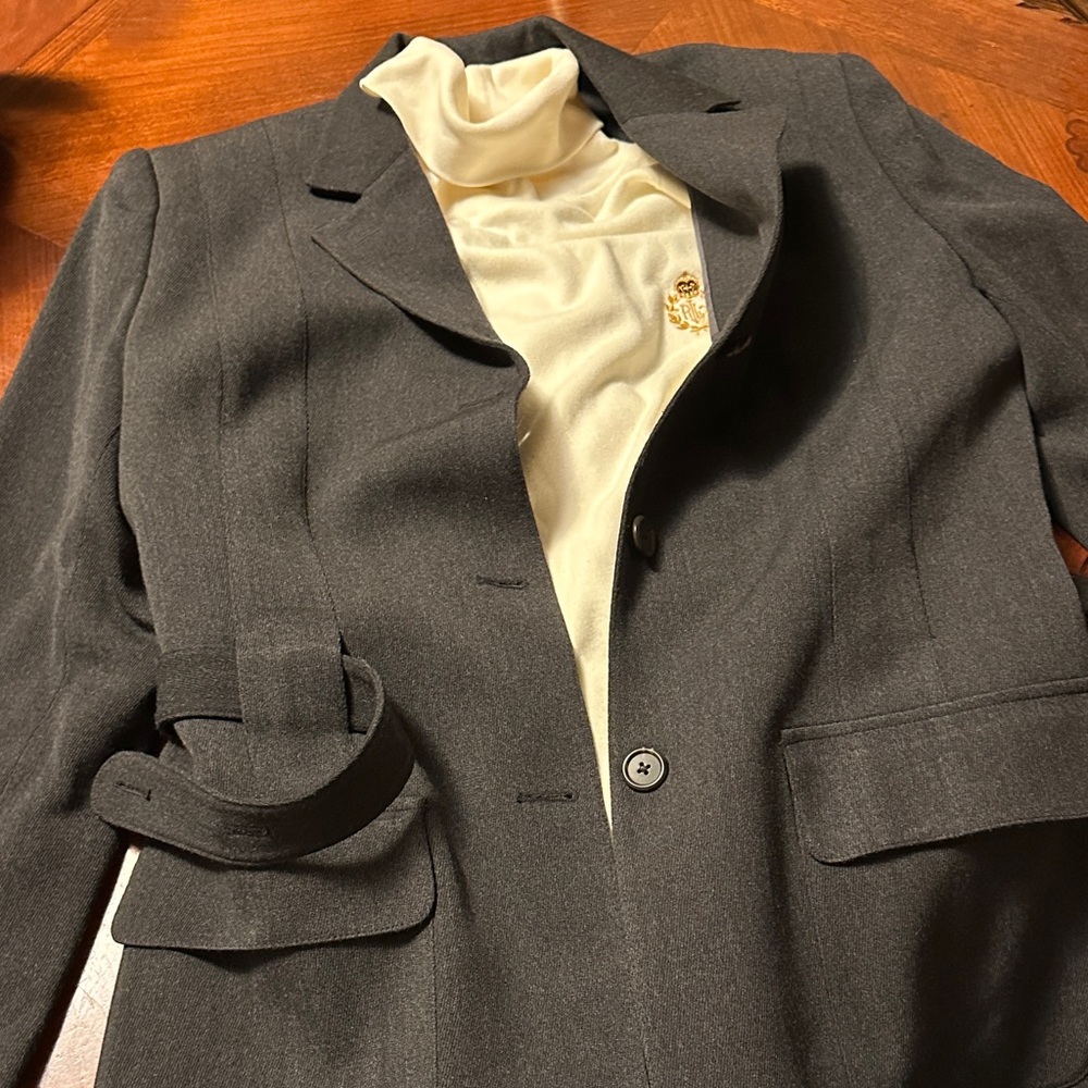 Lauren by Ralph Lauren Dark Gray Blazer size 12